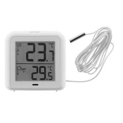 Thermomètre –hygromètre à sonde de température filaire blanc 2