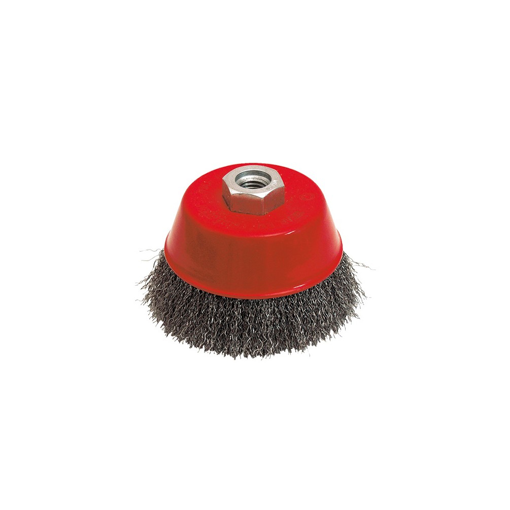 Brosse conique fil acier ondulé pour métal Classic ø 60 Fil 0,30 Boite de 4