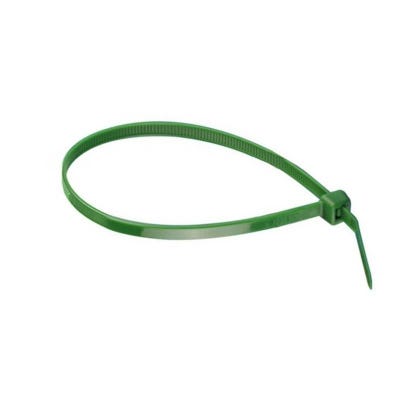 (Boite de 100) Collier de serrage - Couleurs Vert - Nylon 4,8 x 200 - Boite de 100 2