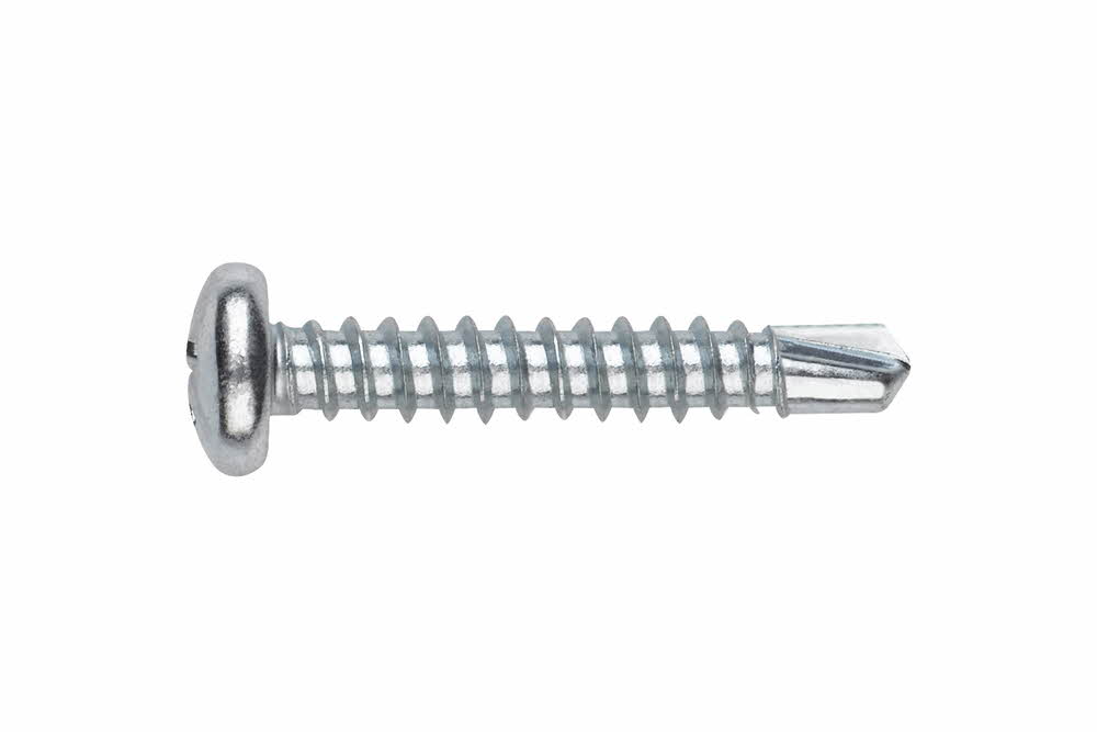 Vis auto-perceuses - filetées à tôle et PVC - Vis autoperceuse - tête bombée - Zinguée - Empreinte Torx/OXBIT 4,8 x 32 - Boite de 500
