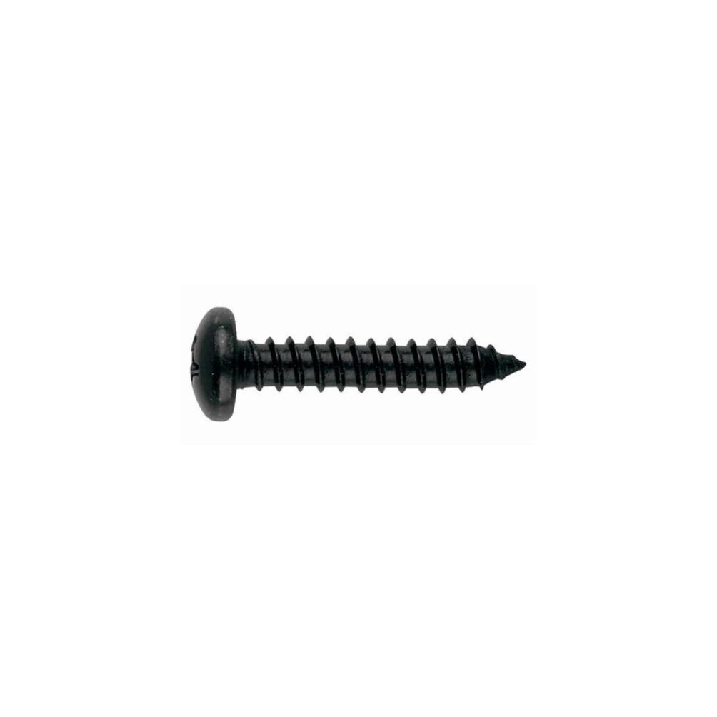 250 vis à tôle PH2, tête bombée 4,8 x 22 mm zingué noir pour tôle et PVC - TZN814822 - Index