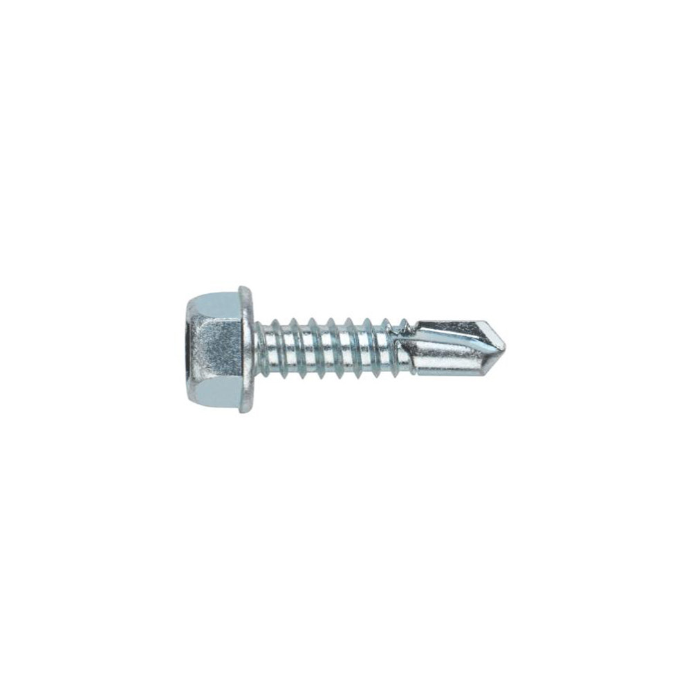 500 Vis autoperceuse - Tête hexagonale avec rondelle intégrée en acier Inox A2 - D. 12,6 x L. 19 mm