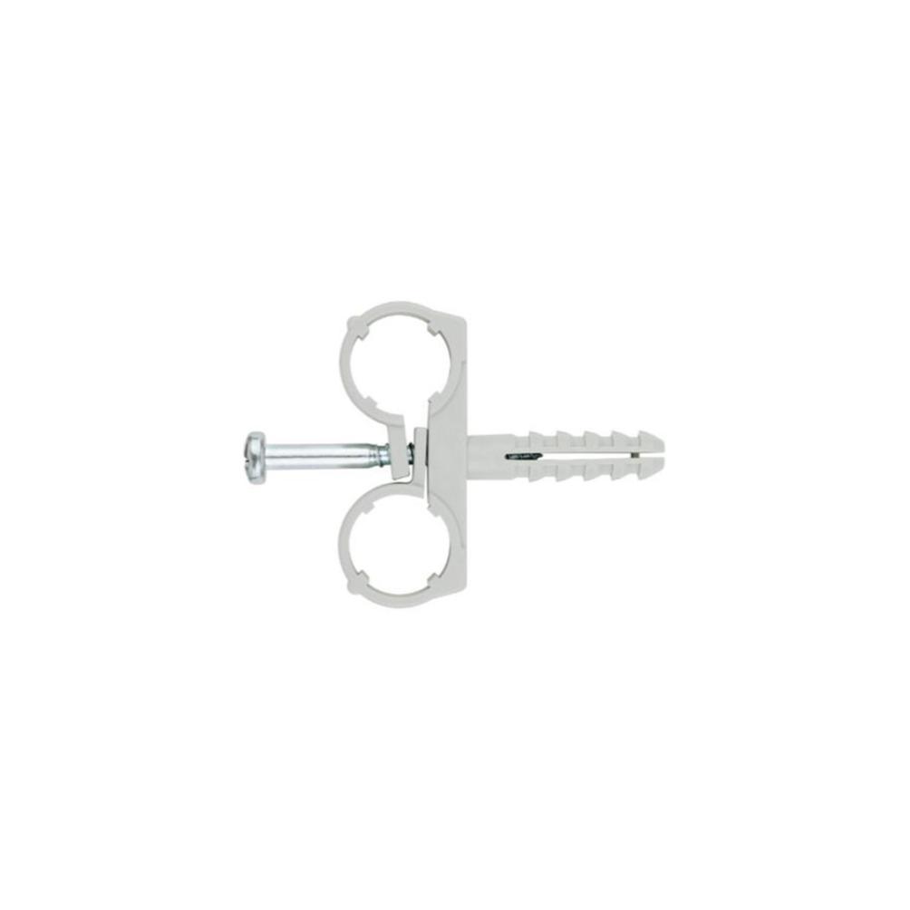 100 Multitube colliers - D. 18 mm + Chevilles double - D. 10 mm