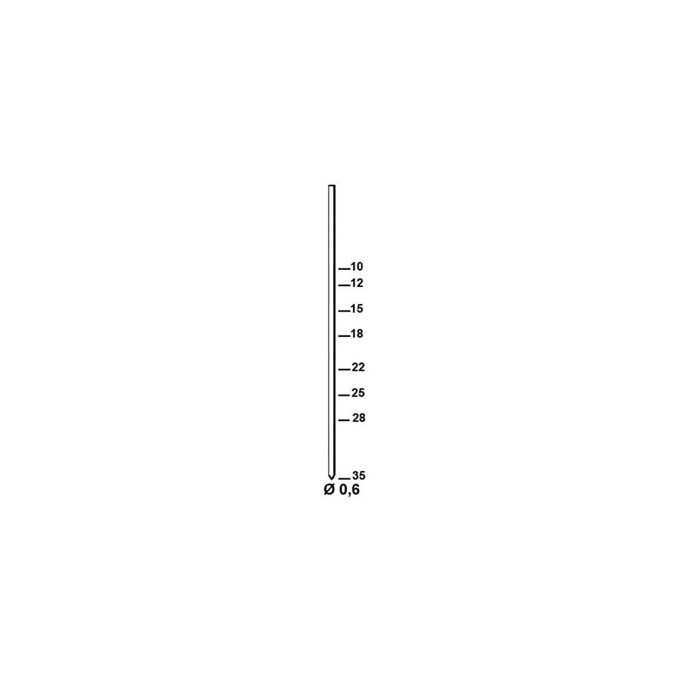 20 000 finettes minibrads en bande STANOX D. 0,6 x L. 28 mm AL-28 - 6AL281 Alsafix