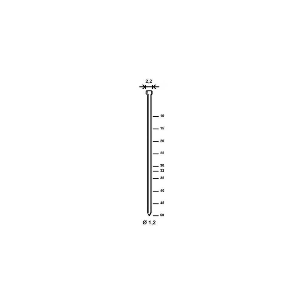 10 000 finettes minibrads INOX en bande D. 1,2/2,2 x L. 15 mm J-15 - 6J-169 Alsafix