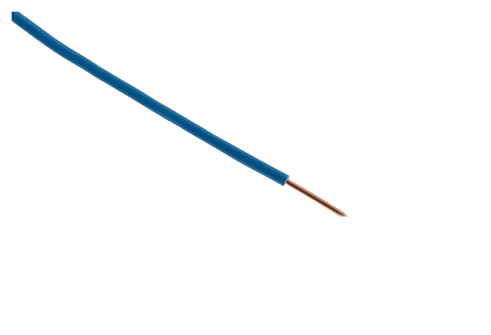 Fil d'alimentation électrique HO7V-U 2,5mm² Bleu - 25m