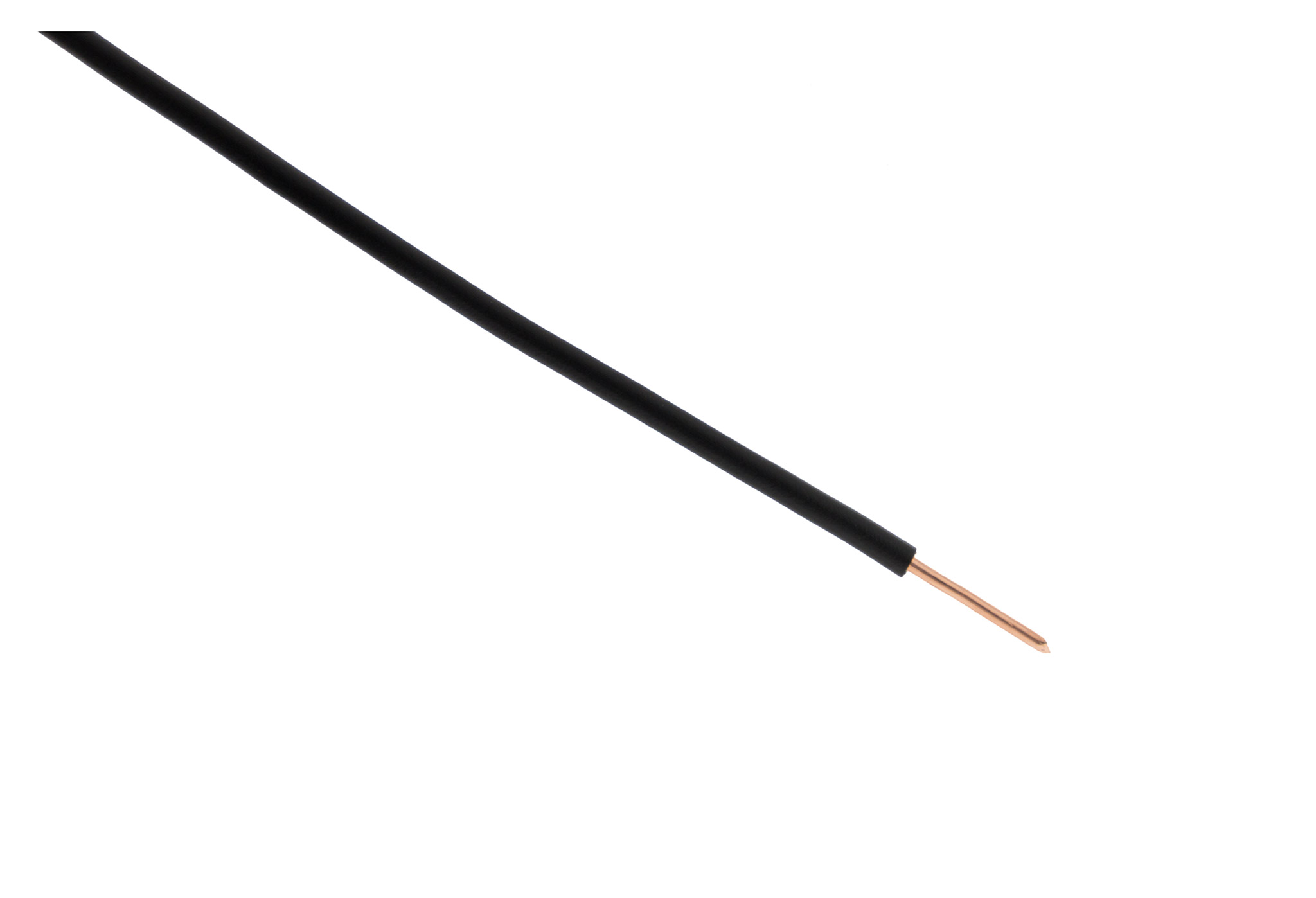 Fil d'alimentation électrique HO7V-U 2,5mm² Noir - 10m