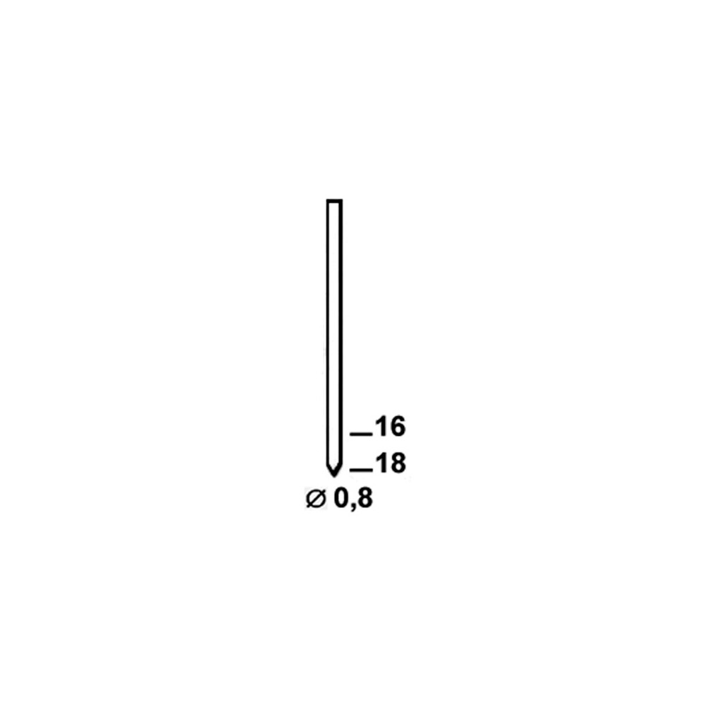 20 000 finettes minibrads en bande STANOX D. 0,8 x L. 18 mm BE-18 - 6BE181 Alsafix