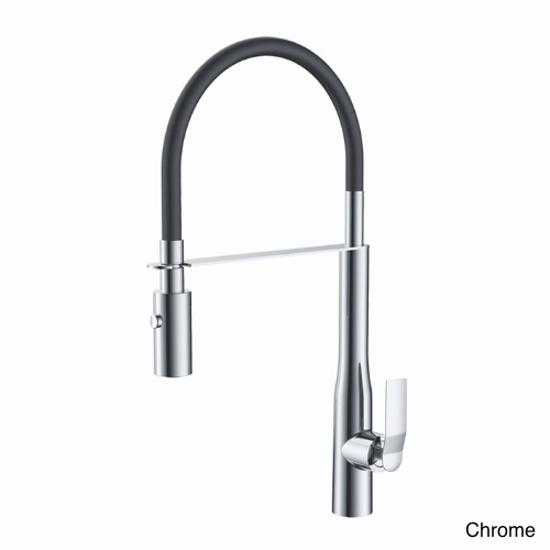 PAINI Mitigeur cuisine Addict Bec haut douchette extractible, chrome