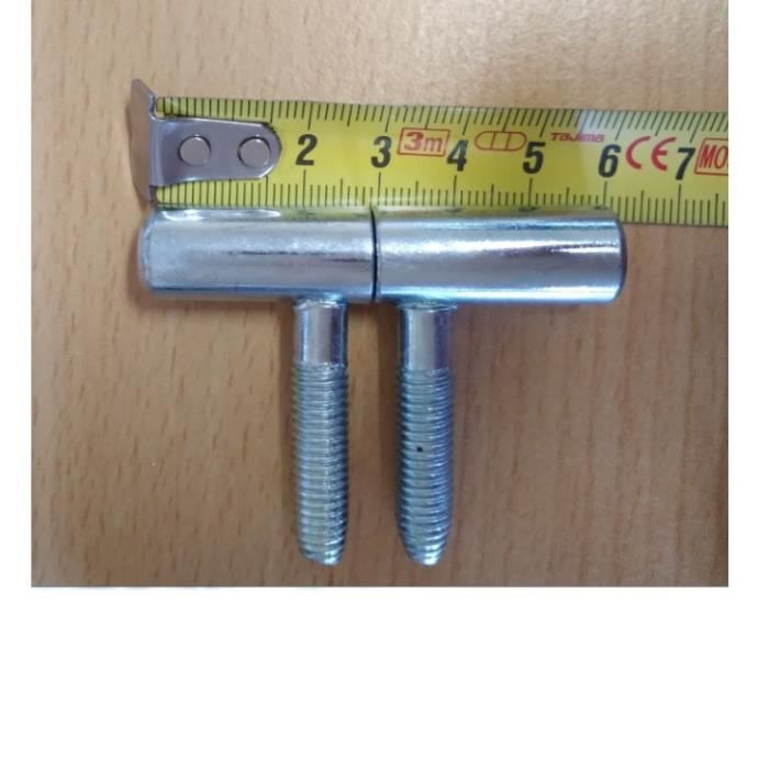 LOT DE 4 FICHES ZINGUEES POUR BLOC PORTE D'INTERIEUR