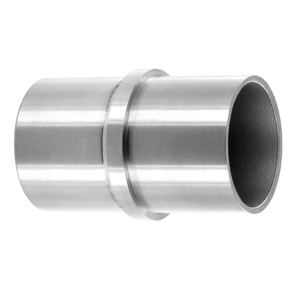 Raccord de Jonction Droit pour Tube inox Diam 42,4 x 2mm, inox brossé 4,2