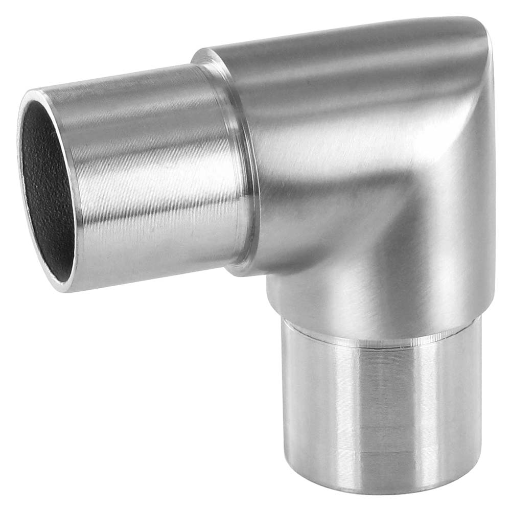 Raccord 90° angle Vif pour tube Diam 42,4 x 2mm, en inox brossé 4,2