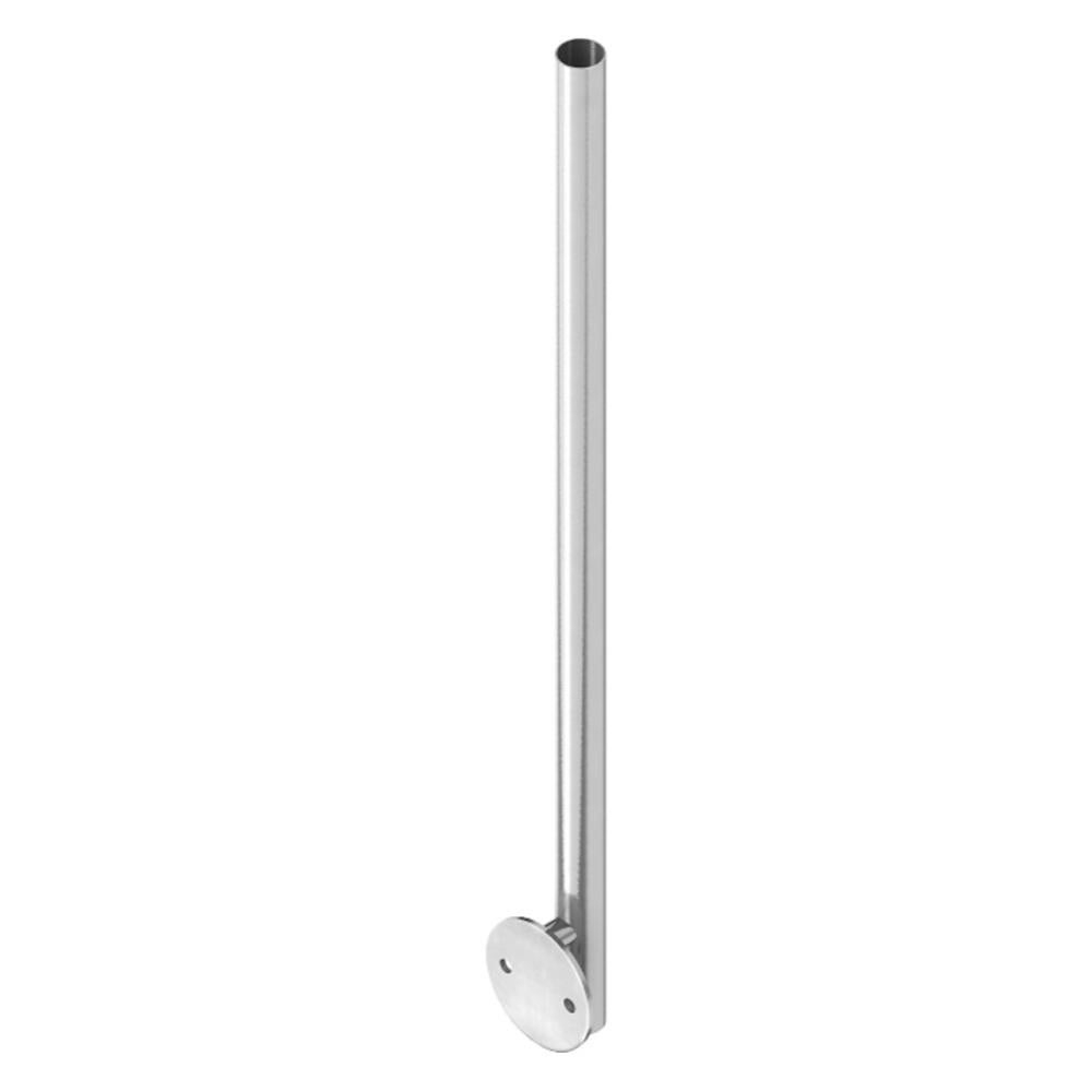 Poteau Rond Diam 42,4mm Pose Latérale, Hauteur 1200mm, Inox Brossé 150