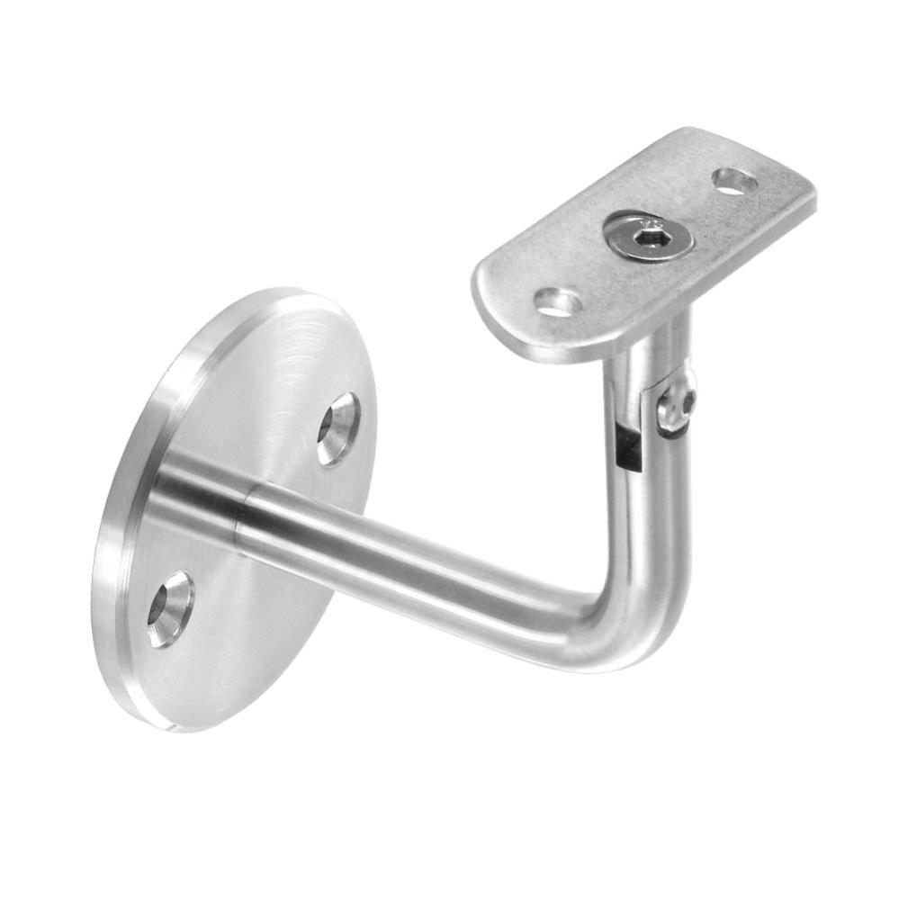 Support Orientable de Main Courante Murale Diam 42,4mm à 2 Points d'Ancrage inox brossé 7,3