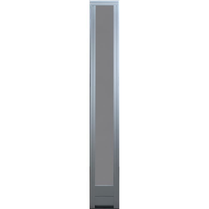 Fixe Lateral H 215X L20 Cm Cote Tableau Bois Exo Prepeint Blanc