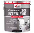 PEINTURE EPOXY SOL - REVEPOXY DECO - 25 kg (jusqu'à 70 m² en 2 couches) - Noir Graphite - RAL 9011 - ARCANE INDUSTRIES