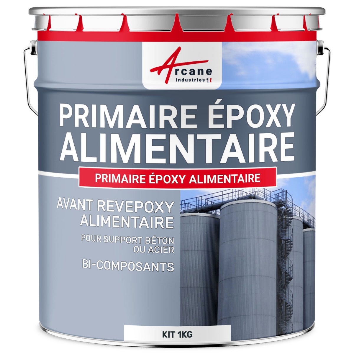 Resine Epoxy pour CONTACT ALIMENTAIRE - REVEPOXY CONTACT ALIMENTAIRE - 1 kg  - Blanc Crème - ARCANE INDUSTRIES ❘ Bricoman