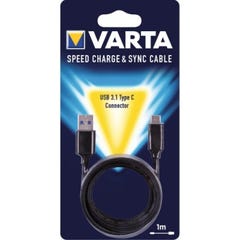 Câble USB + USB 3,1 type C 1 m Varta