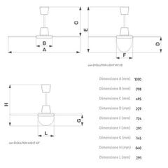 NORDIK EVOLUTION - Ventilateur plafonnier blanc 160 cm - VPNE160 - VORTICE 4