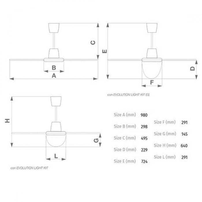 NORDIK EVOLUTION - Ventilateur plafonnier blanc métallisé 140 cm - VPNEC140 - VORTICE 5