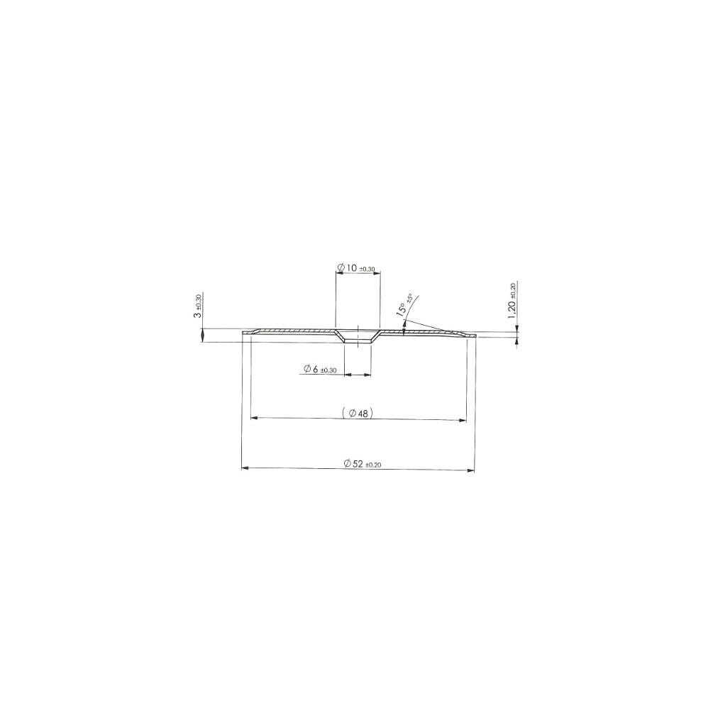 Rondelles d'isolation Inox A2 ISOMWI - D. 52 mm Al. 6 mm - 800 pcs 2
