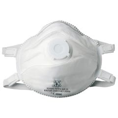 Boîte de 5 masques coques respiratoires jetables avec valve FFP3 NR D - COVERGUARD - 23306