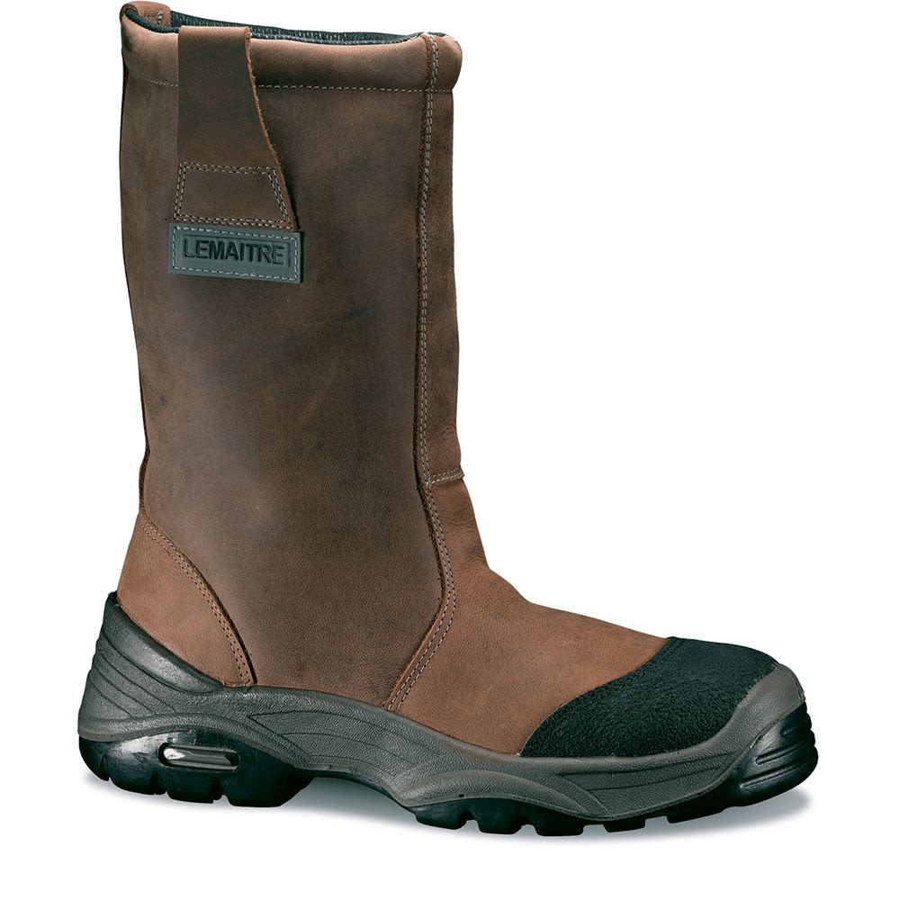 Bottes de sécurité non fourrées cuir Pull-up BURAN CI SRC marron P44 - LEMAITRE SECURITE - BURAS30BF-44