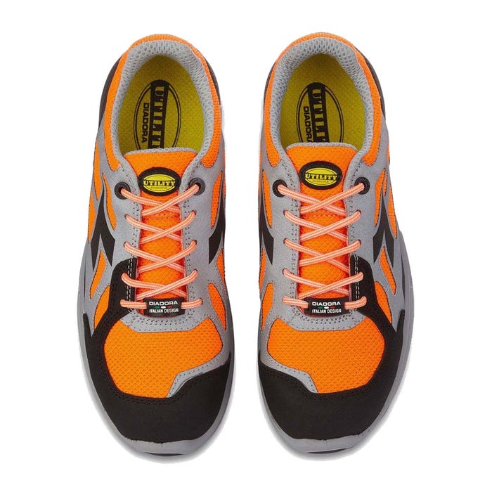 Chaussures De Sécurité Basses Diadora D-flex Low Bright S1p Src 100% Sans Métal Orange 35 1