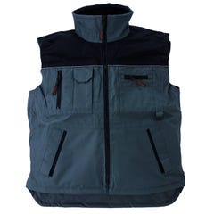 RIPSTOP Gilet Froid gris/noir, Polyester Ripstop + Polaire 280g/m² - COVERGUARD - Taille 2XL 1