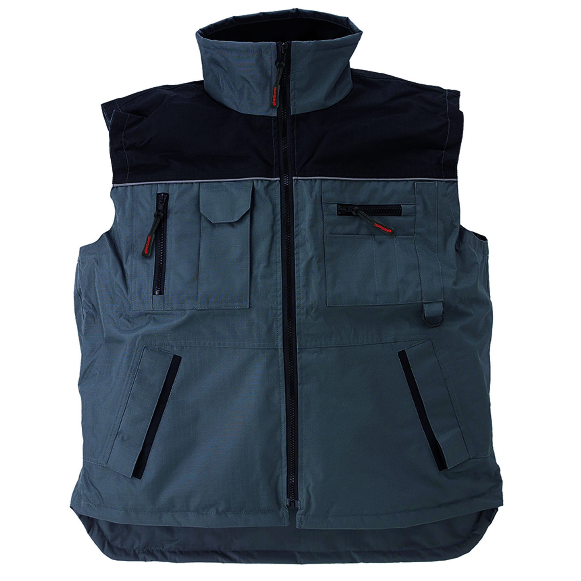 RIPSTOP Gilet Froid gris/noir, Polyester Ripstop + Polaire 280g/m² - COVERGUARD - Taille M 1