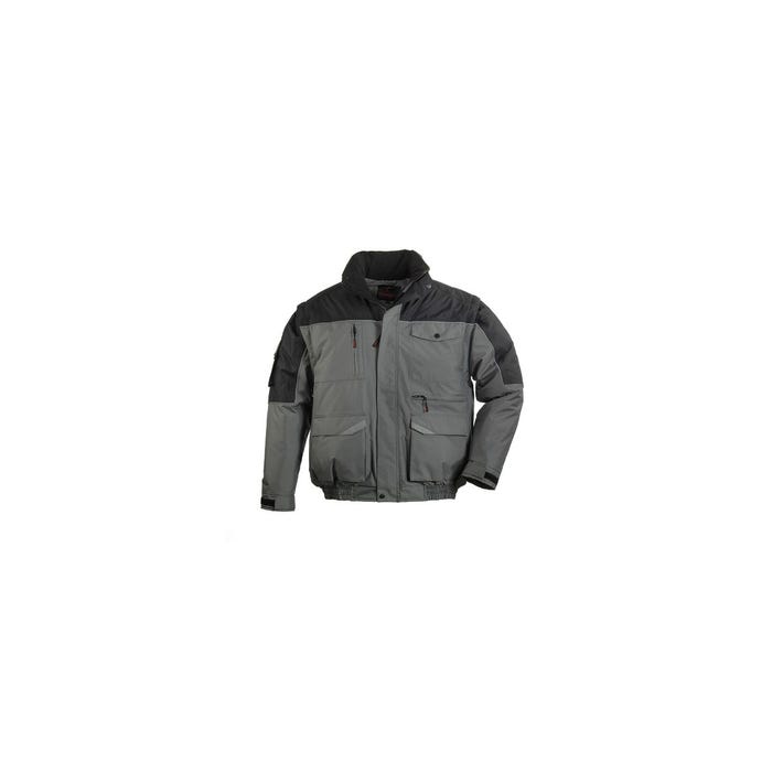 RIPSTOP 2/1 Blouson gris/noir, Polyester Ripstop + Matelassage 140g/m² - COVERGUARD - Taille XL 0