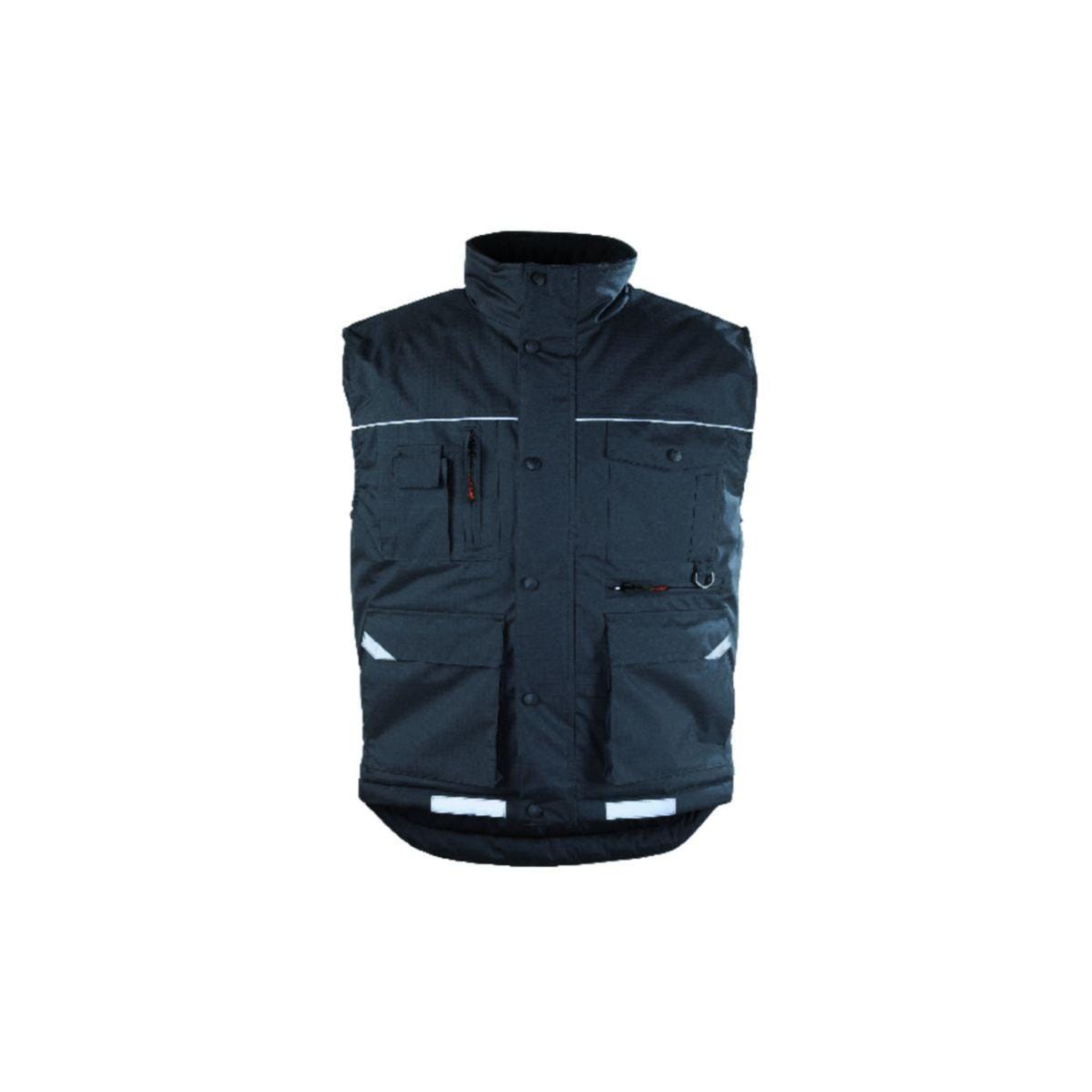 RIPSTOP Gilet Froid noir, Polyester Risptop + Matelassage 180g/m² - Coverguard - Taille XL 0