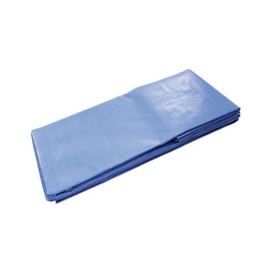 DIMOS - Bâche bleue à oeillets L 6m l 4m - 220g/m² en polyéthylène PEHD - Réf: 408524