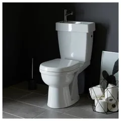 Pack WC avec lave mains intégré gain de place Sortie Horizontale 0