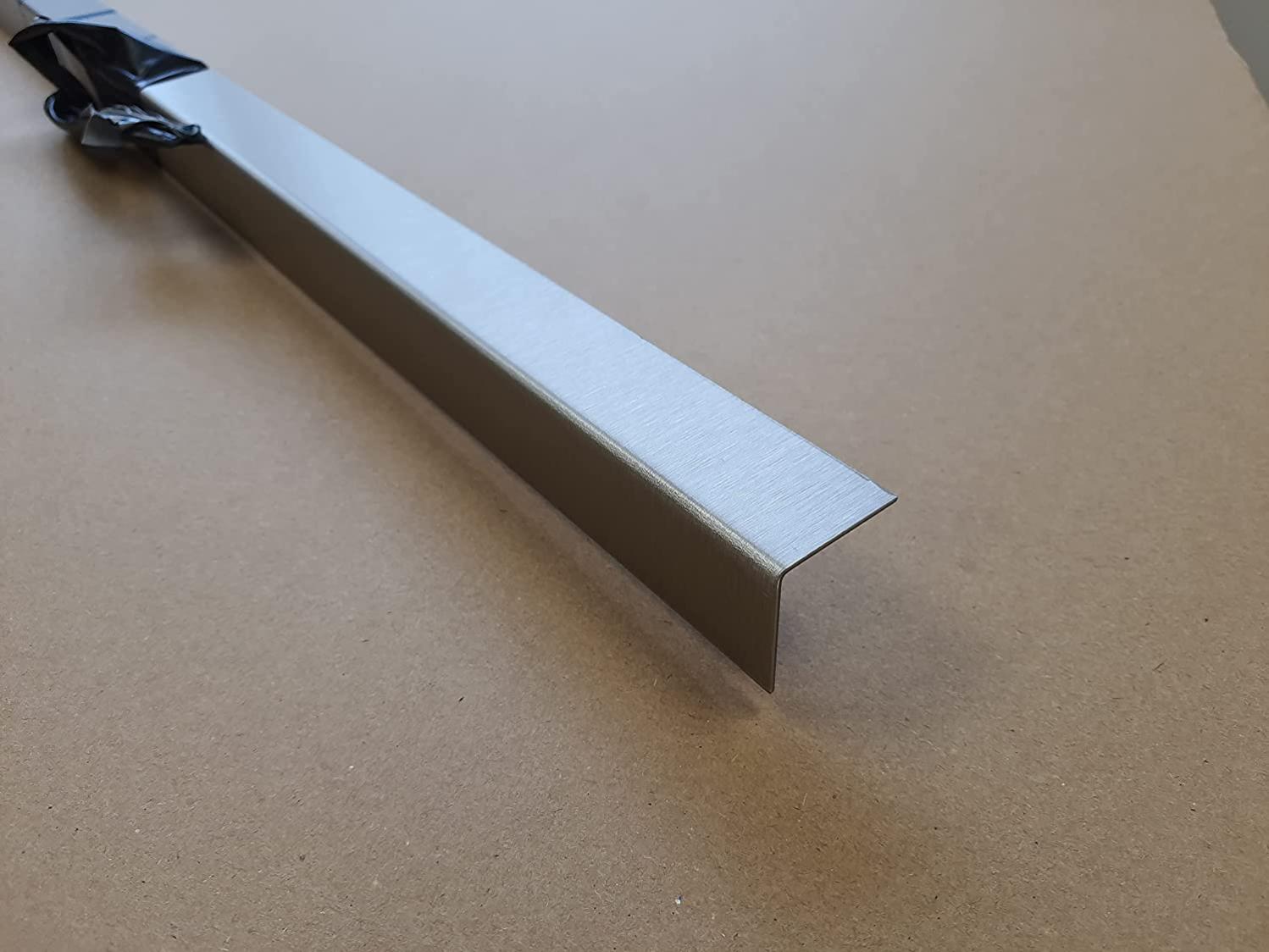 Lot 5 Cornières D'angle Aluminium Anodisé Brossé-épaisseur 1,5 Mm- Long 150 Cm (2 Cm X 2 Cm )