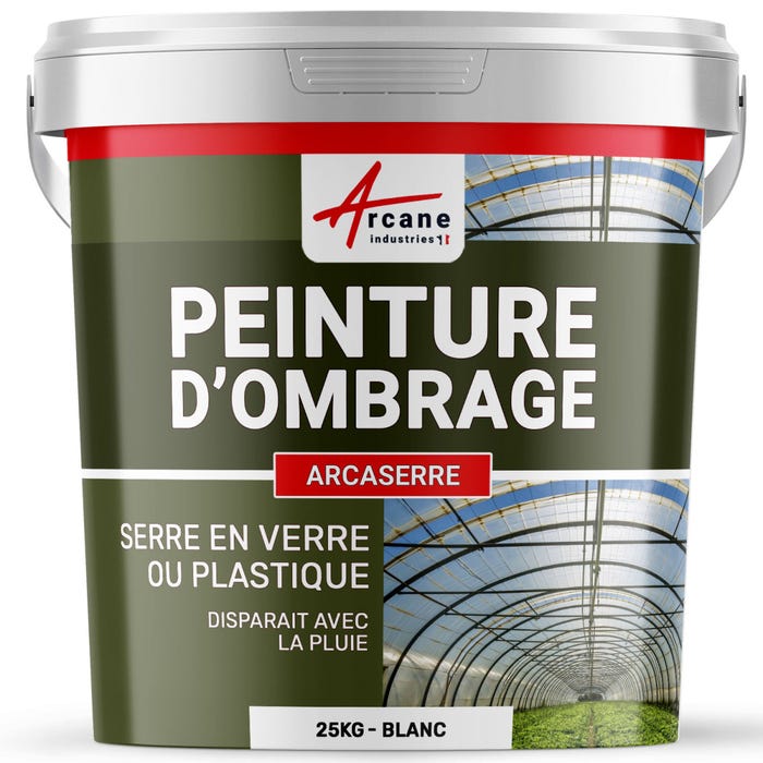 Peinture d'ombrage serres plastiques vitrages agricoles ou industriels - ARCASERRE - 25 kg - Blanc - ARCANE INDUSTRIES 3