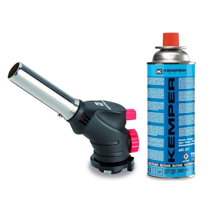 Chalumeau gaz multifonctions KEMPER + Cartouche butane 227gr Multifonctions