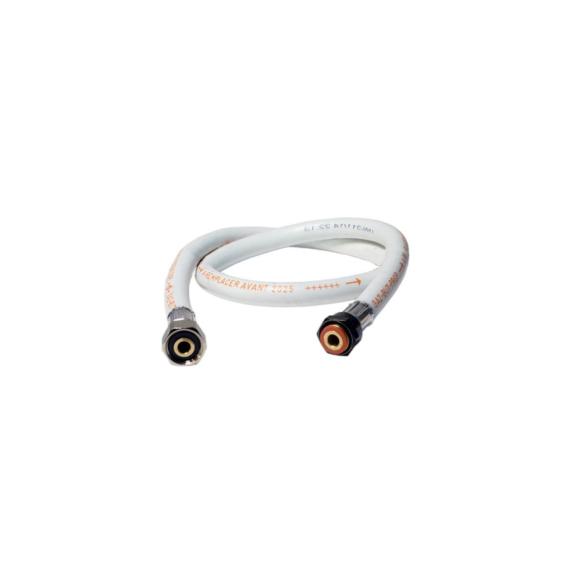 Tuyau gaz butane/propane flexible 2.00 m raccords à visser 20/150 et G1/2