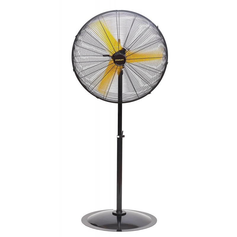 Ventilateur atelier STANLEY 300W Pied ou Sol 3 vitesses Oscillant Haute Qualité acier Grille de sécurité