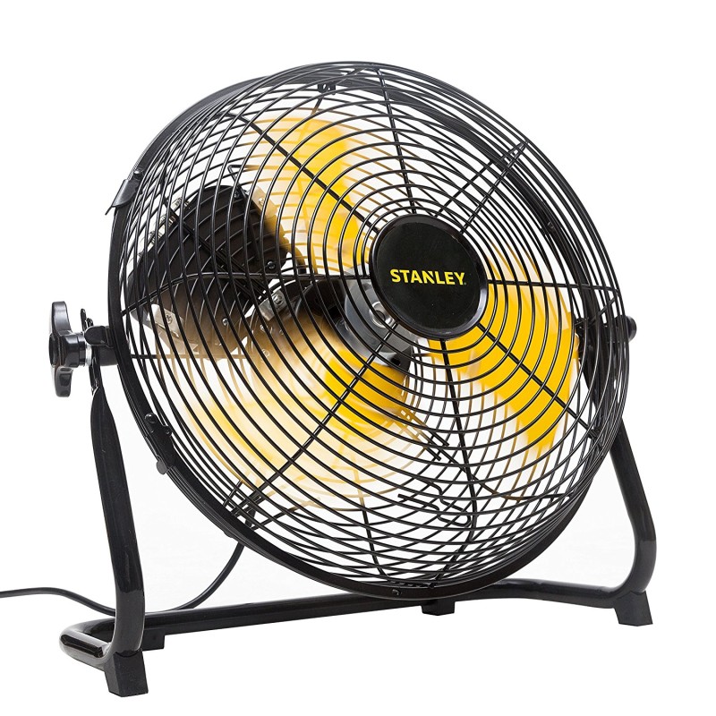 Ventilateur STANLEY 150 W Acier orientable 360° moteur 3 vitesses haute qualité
