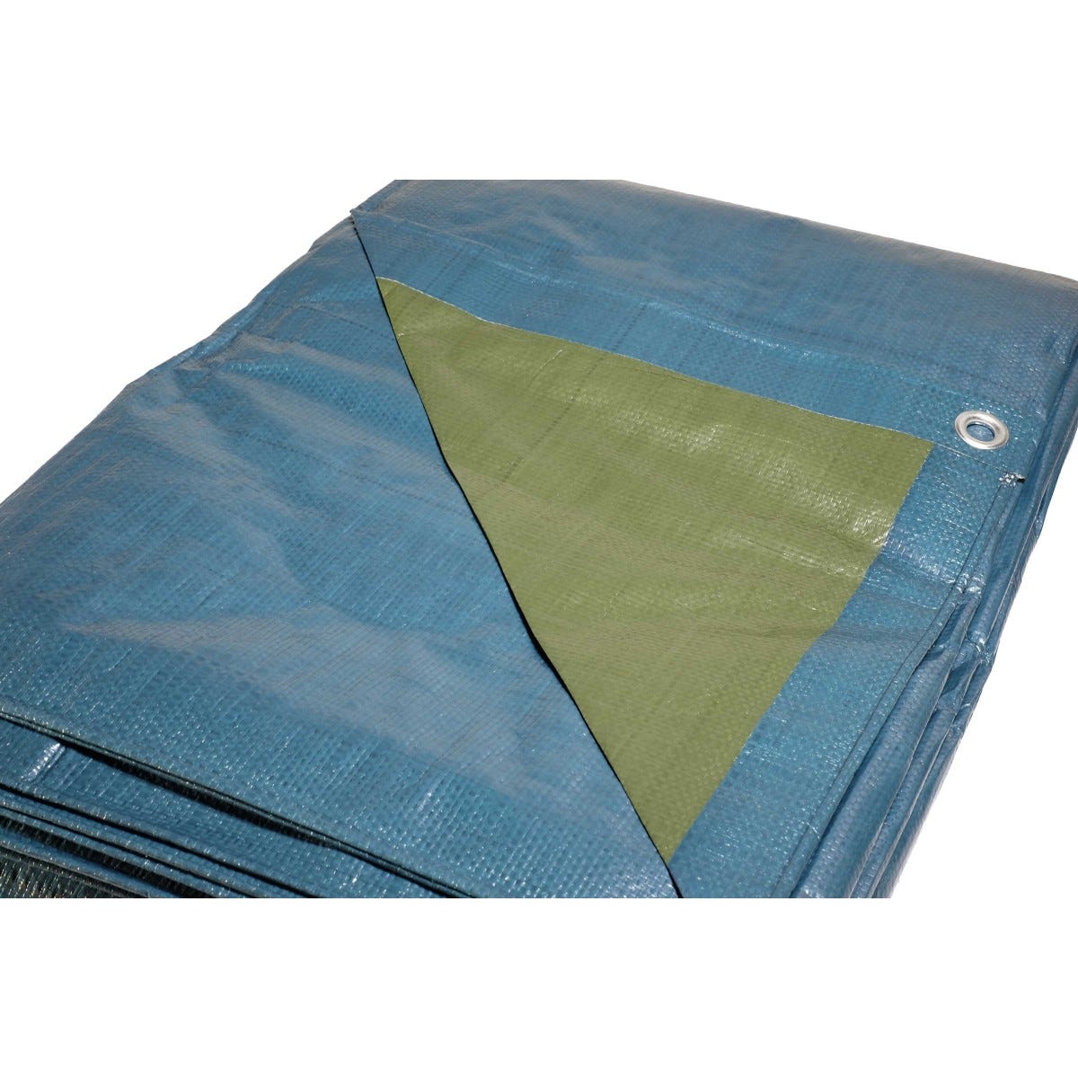 Bâche plastique 8x12 m bleue et verte 150g/m² - bâche de protection polyéthylène 4