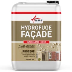 Hydrofuge Imperméabilisant Façade, mur, crépi, enduit - IMPERFACADE HYDRO - 20 L (jusqu'à 100 m²) - - ARCANE INDUSTRIES 5
