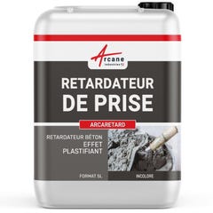 Retardateur prise ciment béton - ARCARETARD - 5 L (6 kg) - Liquide - ARCANE INDUSTRIES