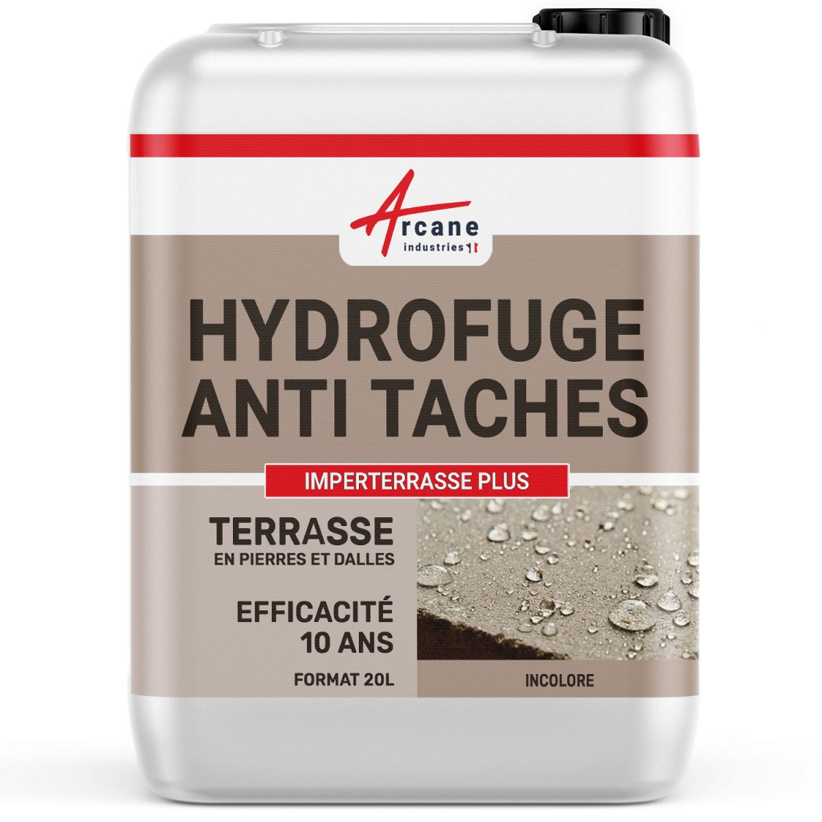 Hydrofuge Terrasse - Imperméabilisant Solvanté - IMPERTERRASSE PLUS - 20 L - - ARCANE INDUSTRIES 0