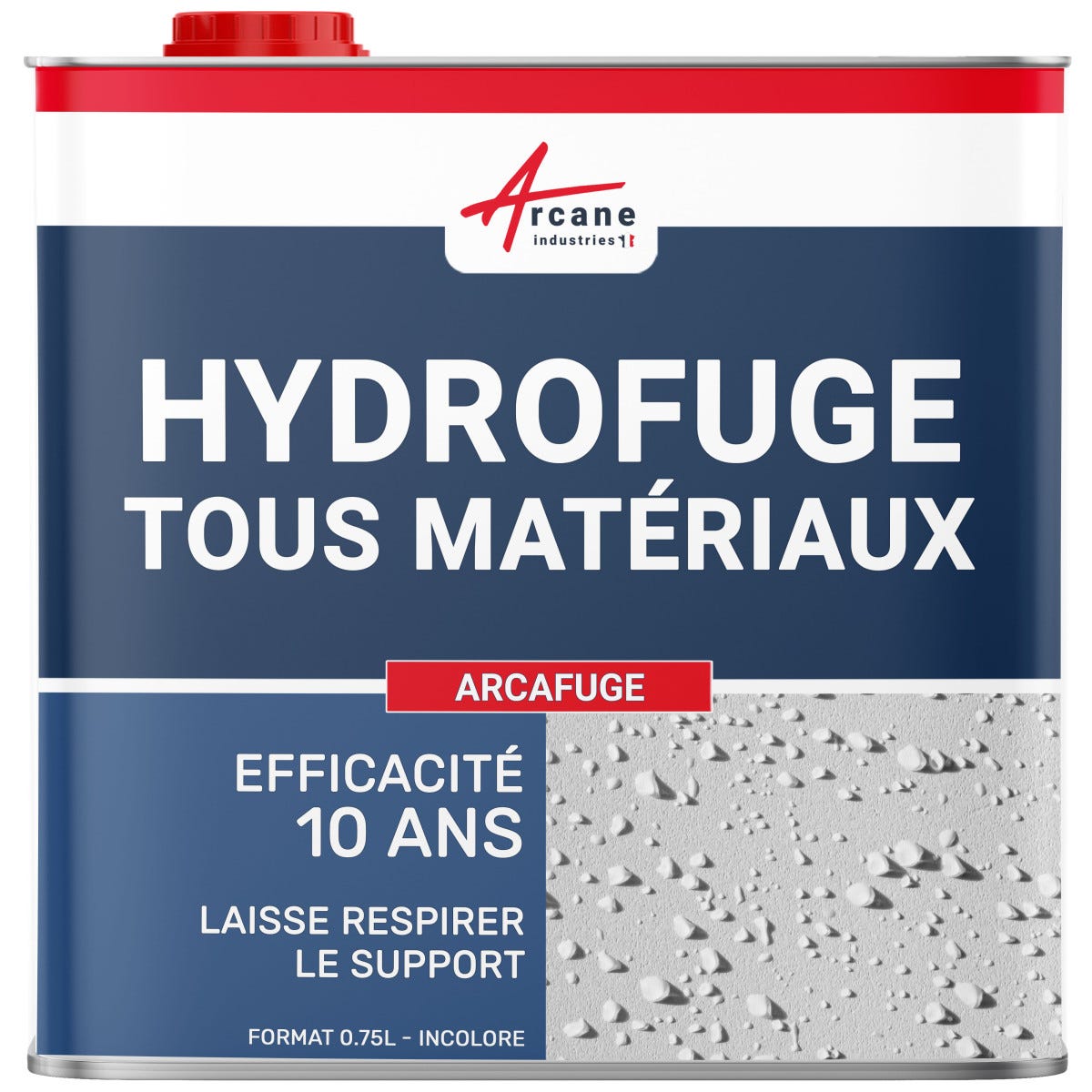 Produit Hydrofuge - Imperméabilisant tuiles, murs, sols poreux - ARCAFUGE - 0.75 L (jusqu'à 3.75 m²)ARCANE INDUSTRIES 0