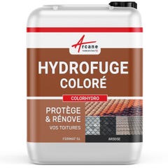 Hydrofuge Coloré Tuile et Toiture - COLORHYDRO - 5 L (jusqu'à 20 m²) - Ardoise - RAL 9004 - ARCANE INDUSTRIES 0