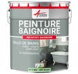 PEINTURE BAIGNOIRE LAVABO - Résine Époxy Rénovation baignoire, lavabo - 2.5 kg (jusqu'à 8 m² en 2 couches) - RAL 6019 - Vert Blanc