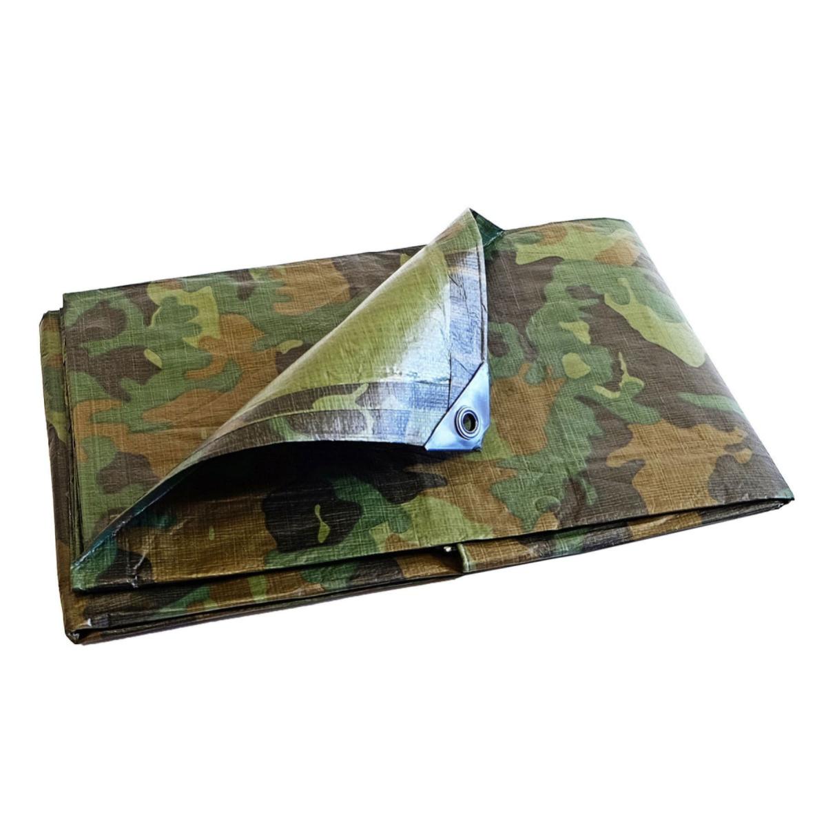 Bâche Peinture 3,6x5 m - TECPLAST 150PE - Camouflage - Haute Qualité - Bâche de protection Peinture pour sol et meuble
