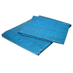 Bâche Peinture 2x3 m - TECPLAST 80PE - Bleue - Economique - Bâche de protection Peinture pour sol et meuble