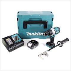 Makita DDF 481 RT1J Perceuse visseuse sans fil 18V 115 Nm + 1x Batterie 5,0Ah + Chargeur + Makpac 2 0